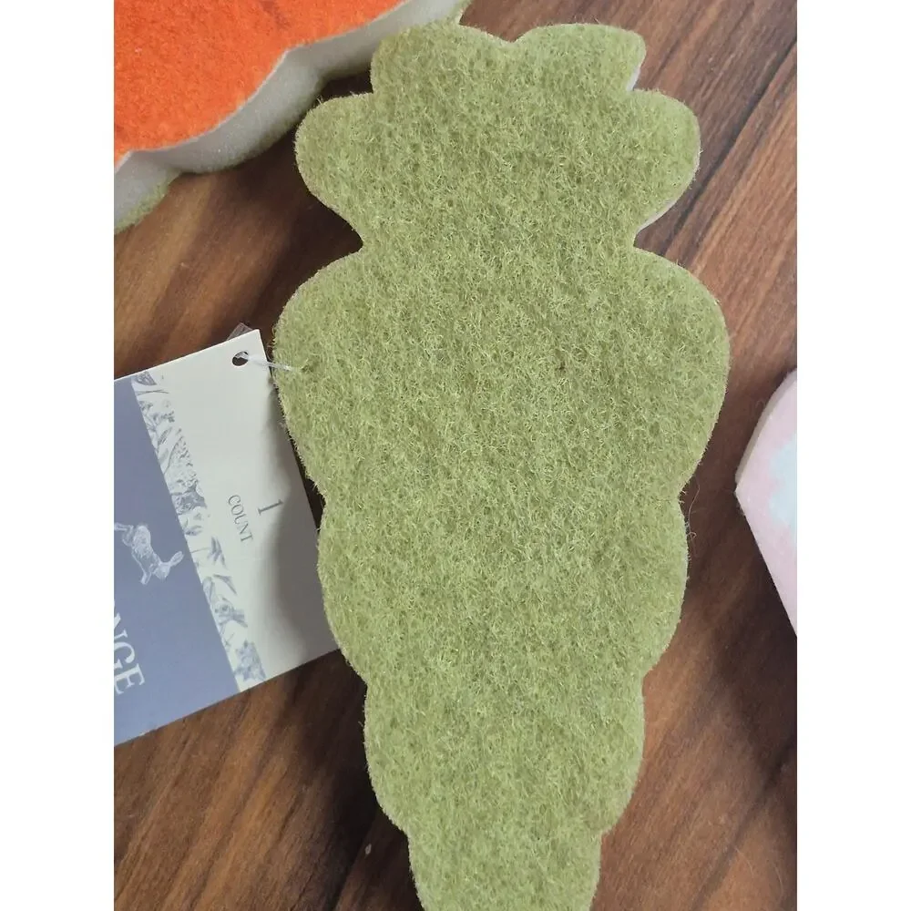 6 Target Bullseye's Easter 2026 4 Bunny & 2 Carrot Shaped Dish Sponges 4